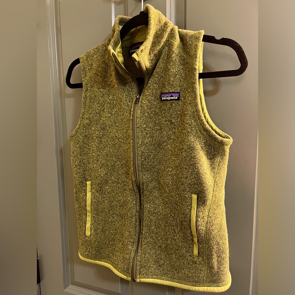 Patagonia vest! Size small! Green! Comfortable! Perfect for fall!